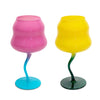 Image of SET 2 CALICI DA COCKTAIL IN VETRO MULTICOLOR WD LIFE STYLE