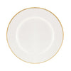 Image of PORCELLANA BIANCA - MAESTA' SERVIZIO PIATTI X 6 PERSONE 18 PEZZI FILO ORO