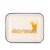 Image of WD LIFE STYLE VASSOIO IN LATTA SMALTATA "GREAT DRINKS" RETTANGOLARE