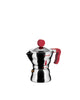 Image of ALESSI - MOKA CAFFETTIERA 1 TZ MANICO E POMOLO ROSSO