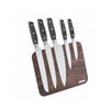 Image of BRANDANI - CEPPO MAGNETICO IN LEGNO A FORMA DI LEGGIO CON 5 COLTELLI INOX