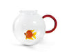 Image of BROCCA IN VETRO TRASPARENTE CON PESCE INTERNO WD LIFESTYLE