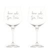 Image of SIMPLE DAY SET 2 CALICI IN VETRO " BEVO SOLO GIN TONIC "