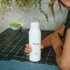 Image of SIMPLE DAY - BORRACCIA TERMICA BIANCA DECORO "HAPPY" CUORE L.0,50
