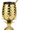 Image of PADERNO COPPA ANANAS DORATA CON CANNUCCIA