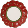 Image of TOY'S DELIGHT PIATTO PIANO FALDA ROSSA NATALE VILLEROY & BOCH