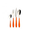 Image of BUGATTI - GIOIA SET POSATE PER 6 PERS. 24 PEZZI COLORE ARANCIO
