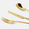Image of SERVIZIO POSATE PER 6 PERSONE 24 PEZZI LINEA 100 PVD GOLD DI SAMBONET