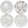 Image of BRANDANI - LOTO TORTORA SERVIZIO DI PIATTI PER 4 PERSONE 12 PZ IN PORCELLANA
