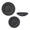 Image of SERVIZIO TAVOLA PER 6 PERSONE 18 PEZZI MANUFACTURE ROCK NERO VILLEROY & BOCH