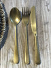 Image of Brandani - SET POSATE OLD GOLD 16 PZ INOX OPACO