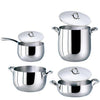 Image of Batteria di pentole in acciaio inox 7 pezzi kikka