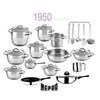 Image of MEPRA - Linea 1950 - Coperchio 24cm Acciaio INOX