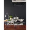 Image of Batteria di pentole in acciaio inox 7 pezzi kikka