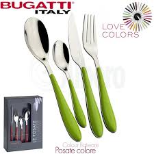 BUGATTI -  GIOIA SET POSATE X 6 PERS. 24 pezzi COLORE VERDE