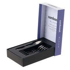 SAMBONET - BLOOM SET 6 CUCCHIAINI CAFFE' ESPRESSO(MOKA) I ACCIAIO INOX