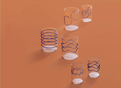 ICHENDORF - DECO' SET 6 BICCHIERI LIQUORE BLU 3.520.082