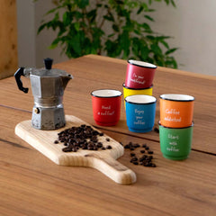 WD LIFE STYLE - HABANA SET 6  TAZZINE CAFFE' MULTICOLOR