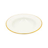 Image of PORCELLANA BIANCA - MAESTA' SERVIZIO PIATTI X 6 PERSONE 18 PEZZI FILO ORO