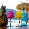 Image of SET 2 CALICI DA COCKTAIL IN VETRO  MULTICOLOR  WD LIFE STYLE