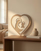Image of ARTI & MESTIERI - ICONA CUORE BEIGE E AVORIO
