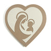 Image of ARTI & MESTIERI - ICONA CUORE BEIGE E AVORIO