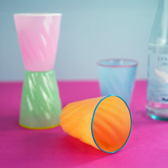 SET 4 BICCHIERI IN VETRO COLORATI WD LIFE STYLE