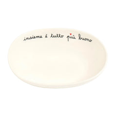 SIMPLE DAY - INSALATIERA CM.20 "INSIEME E' TUTTO PIU' BUONO" IN GRES