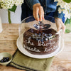 Image of SIMPLE DAY - CAMPANA IN VETRO " CHE BUONA QUESTA TORTA"  DIAMETRO CM.24,5