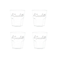 SIMPLE DAY - SET 4 BICCHIERINI LIQUORE IN VETRO 