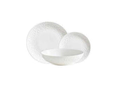 PORCELLANA BIANCA - SOGNANTE SERVIZIO PIATTI PER 6 PERS. 18 PZ.PORCELLANA