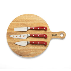 BERKEL - CLASSIC LINE  SET 3 COLTELLI FORMAGGI CON TAGLIERE