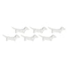 Image of PORCELLANA BIANCA - FATTORIA SET 6 POGGIAPOSATE A FORMA DI CANE