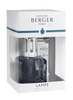 Image of LAMPE BERGER - COFANETTO LAMPADA CATALITICA GLACON FUME' + 250ML THE BLANC PURETE