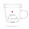 Image of SIMPLE DAY  TISANIERA  "Goditi le piccole cose " IN VETRO BOROSILICATO