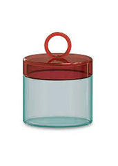BARATTOLO IN VETRO VERDE/ROSSO WD LIFESTYLE