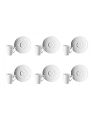 ROSENTHAL - MESH WEISS SET 6 TAZZE CAFFE' ESPRESSO C/PIATTINO