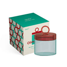 BARATTOLO IN VETRO VERDE/ROSSO WD LIFESTYLE