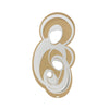 Image of ARTI & MESTIERI - ICONA SACRA FAMIGLIA ORO LACCATO/BIANCO MARMO