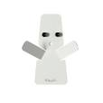 SET 2 APPENDI ABITI GHOST BIANCO MARMO ARTI & MESTIERI