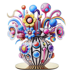 LINEE RECANATI- LOLLY POP VASO FIORI TRE IN PLEXIGLAS