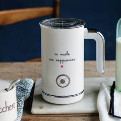 SIMPLE DAY MONTALATTE ELETTRICO  BIANCO "CI VUOLE UN CAPPUCCINO"