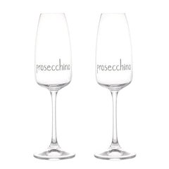 SIMPLE  DAY SET 2 CALICI FLUT IN VETRO  