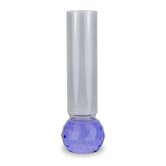 WD LIFE STYLE - ANVERSA LINE - VASO EFFETTO DIAMANTE GRIGIO/VIOLA