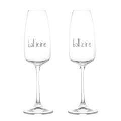 SIMPLE DAY SET 2 CALICI FLUT IN VETRO 