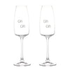 Image of SIMPLE DAY  SET 2 CALICI FLUT IN VETRO " CIN CIN"