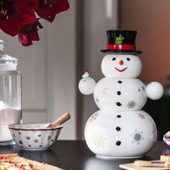 CHRISTMAS TOY'S  BISCOTTIERA PUPAZZO DI NEVE VILLEROY & BOCH