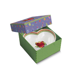 EGAN - LOVE ROSSO CIOTOLA IN PORCELLANA A FORMA DI CUORE CM17X5