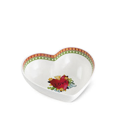 EGAN - LOVE ROSSO CIOTOLA IN PORCELLANA A FORMA DI CUORE CM17X5