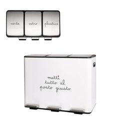 SIMPLE DAY PATTUMIERA 3 SCOMPARTI "METTI TUTTO AL POSTO GIUSTO"